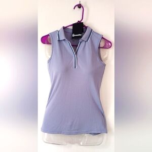 Cavallo sleeveless polo top. Wicking pique material. Size 38/10 (medium). New!